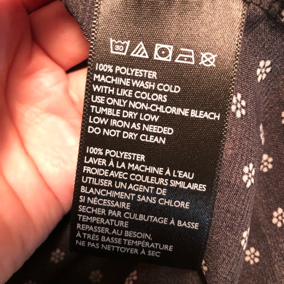 Free People Sheer Mock Neck Black & White flowy top - Picture 11 of 11